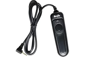 Meyin DSLR Camera Cable Shutter Release Remote Controls RS-802/E3 for Canon XT XTi XS XSi T1i T2i T3 T3i T4i T5 T5i T6i SL1 E