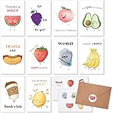 40 PCS Funny Thank You Cards with Envelopes, Blank Thank You Cards for Small Business, Cute Thank You Notes Cards Bulk for Kids Students, Thanks Greeting Cards for Wedding, Business, Birthday, Baby Shower
