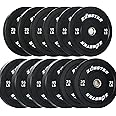 Zoomster Bumper Plate Olympic Weight Plate Bumper Weight Plate with Steel Insert Strength Training Weight Lifting Plate