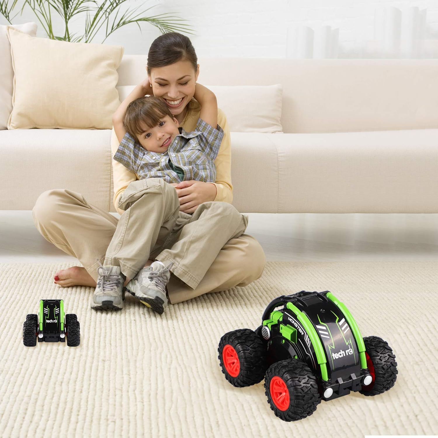 tech rc RC Car Stunt Car for Kids, 360° Spins & Flips 2.4 GHZ 4WD High Speed Remote Control Car for Boys: Toys & Games
