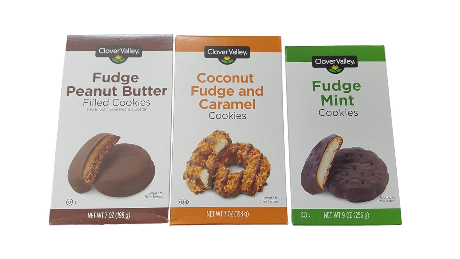 Clover Valley Cookies Multipack Mint Thins Coconut Caramel