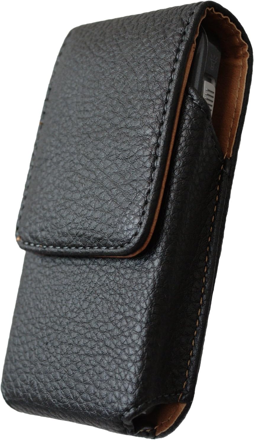 Snapfon ezTWO Vertical Case (Black) with Belt Clip