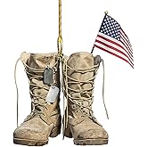 Christmas Tree Decorations, Ornaments for Christmas Tree, Veteran Boots Ornament, Army Boots, Army Ornament, Gift for Veteran (O)
