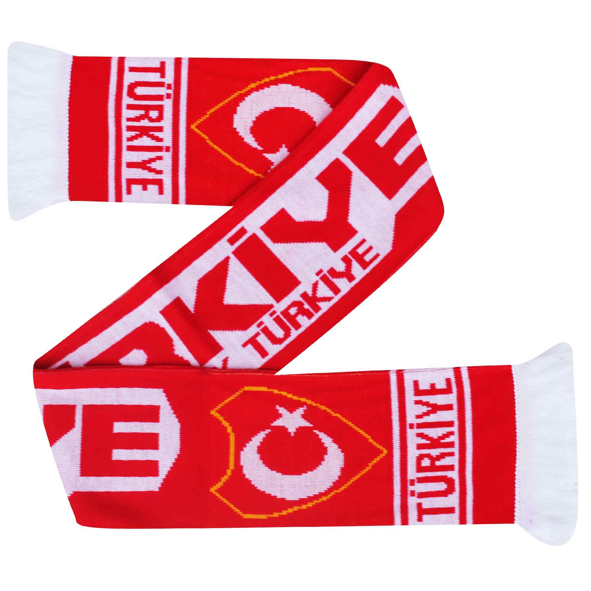 GIFTS 4 ALL Turkey Football Supporters Scarf, Türkiye Football Fans Scarf, Türkiye Souvenir Scarf, Turkey Match Day Scarf, Turkish Fans Football Scarf