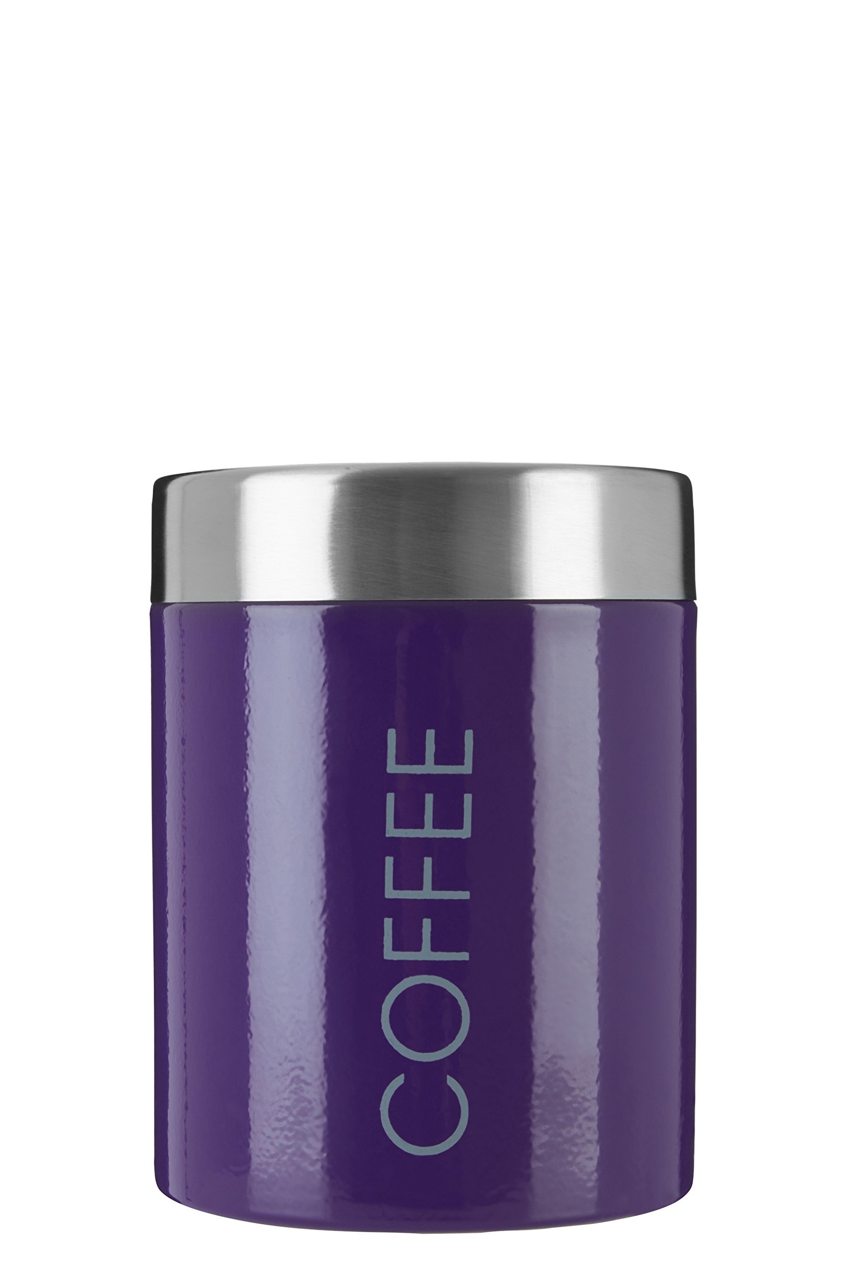 Premier Housewares 508497 Coffee Canister - Purple , H13 x W10 x D10cm