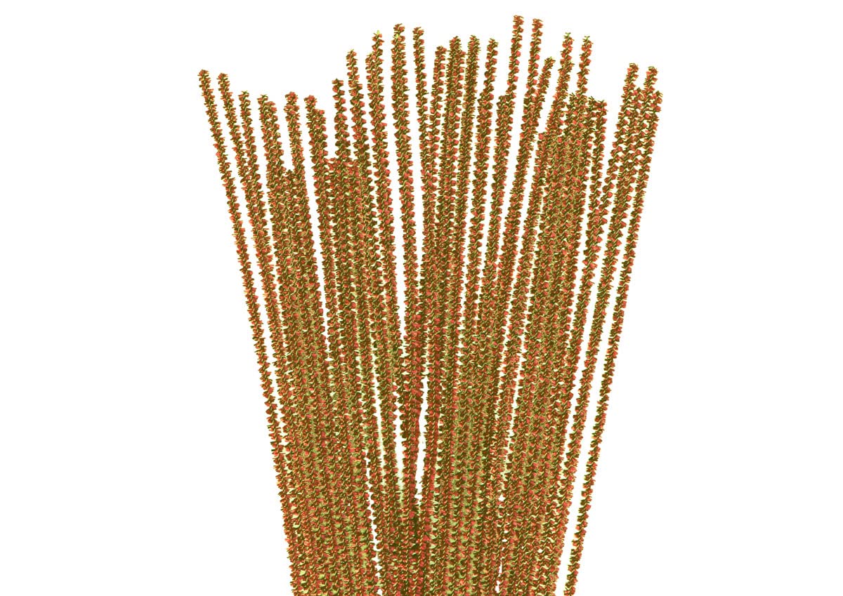 INNSPIRO Pipe cleaner chenille metallic gold 6mmx30cm. 25u., ideal for crafts with children, decorations and creative activities