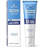 Hermon Seborrheic Dermatitis Scalp Treatment Cream: Soothing Itching Redness Scaling of Seborrheic Dermatitis - Fast-Acting Anti-Itch Ointment for Scalp Face Chest and Body for Men and Women 1 Pack