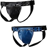 JOCKMAIL Men's Jockstrap Underwear Adjustable Sexy Jock Straps with Detachable Pouch Breathable Sport Underwear 2 Pack