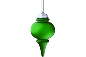 Xodus Innovations WP660 Battery Powered Hanging Decorative Outdoor Pulsing 8" Finial Light with Sensor Turns-On at Dark, Green