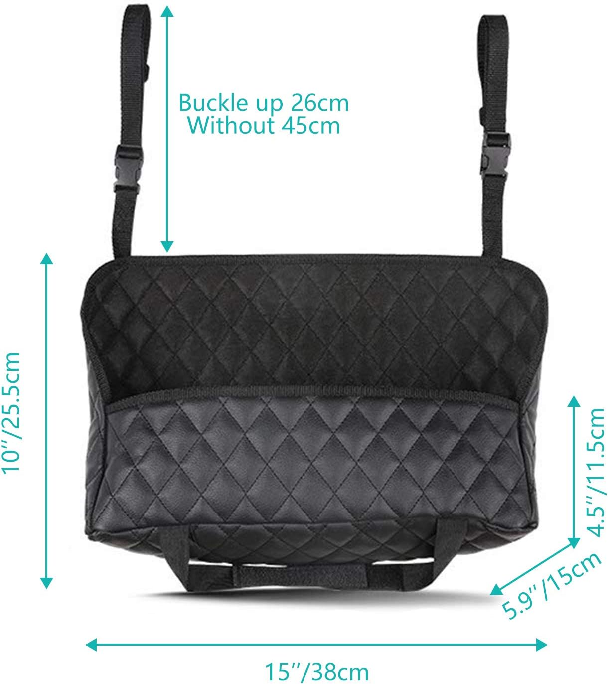 Car Handbag Holder, CAMTOA Leather Car Seat Back Organizer & Storage Pocket Net Bag, Hanging Storage Bag Between Car Seats, Barrier of Backseat Pet: Home & Kitchen