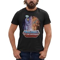 Camiseta Masters Of The Universe Skeletor Para Hombre – Estampado Gráfico, Manga Corta, Negro Y Morado
