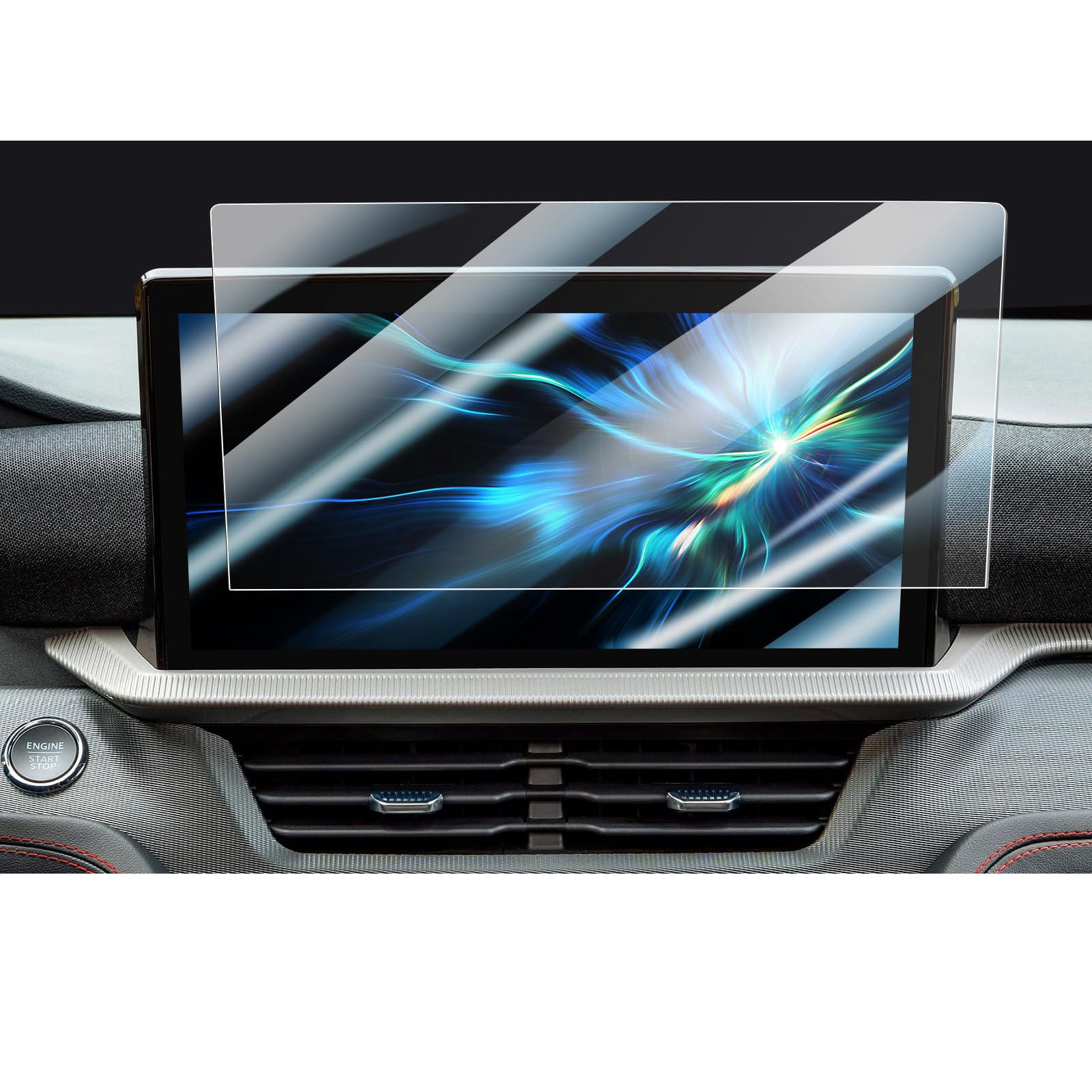 CDEFG Compatible with Ford Focus MK4 / Kuga MK3 ST Line 2023 2024 2022 Sync 4 Navigation Protective Film Tempered Glass 9H 13.2 Inch GPS Screen Protector Car Navi Film Focus SW ST 2024 Accessories