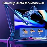 TONOR RGB USB Microphone Cardioid Condenser Mic with Boom Arm 200 cm Cable view 6