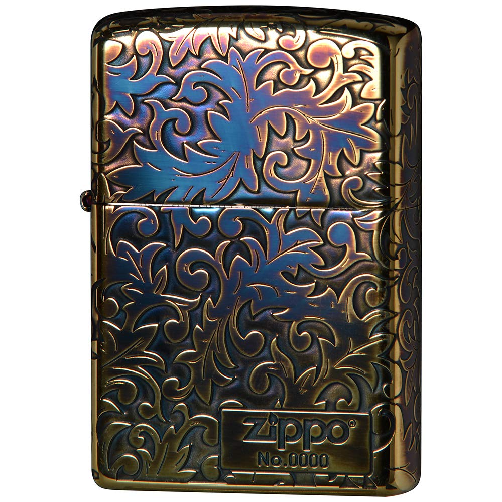 Zippo 2GI-Z5KARA2 Classic Arabesque Logo Oxidized Gold Plating 5-Sides Etching Japan Limited Oil Lighter