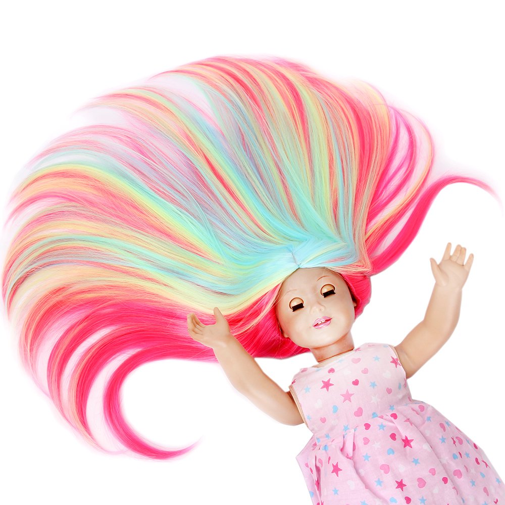 Amazon.com: STfantasy American Girl Doll Wigs Ombre Green 