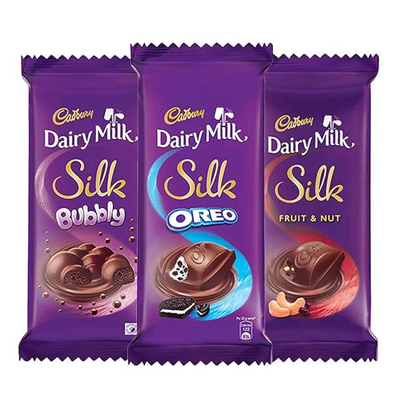 Cadbury Dairy Milk Silk Chocolates Combo 2XSilk Fruit Nut 137g 2XSilk