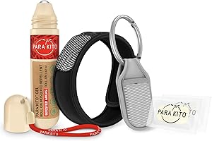 PARA'KITO Mosquito Repellent Bundle - 1 Roll-on | 1 Wristband | 1 Clip (Roll-on + Black + Sage)
