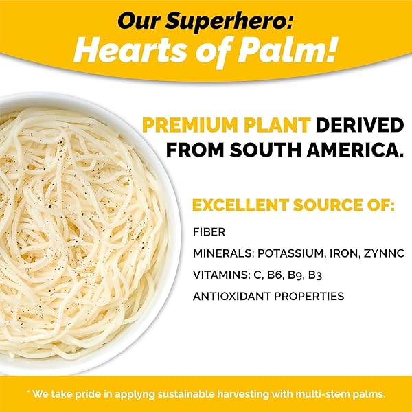 PALMINI ANGEL HAIR PASTA | LOW-CARB, LOW-CALORIE HEARTS OF PALM PASTA | KETO, GLUTEN FREE, VEGAN, NON-GMO | AS SEEN ON SHARK TANK | (12 OUNCE POUCH-PACK OF 1)