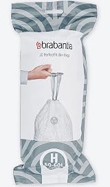 Brabantia 60 x Bin Liners Size H 50-60 L PerfectFit Bags Roll