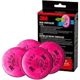 3M Odor/Particulate Filter 2097, P100, 2-Pairs of 2097 Filters | 99.97% Filtration Efficiency Against Solids &amp; Liquid Aerosol, Use With 3M 6000, 6500 &amp; 7500 Series