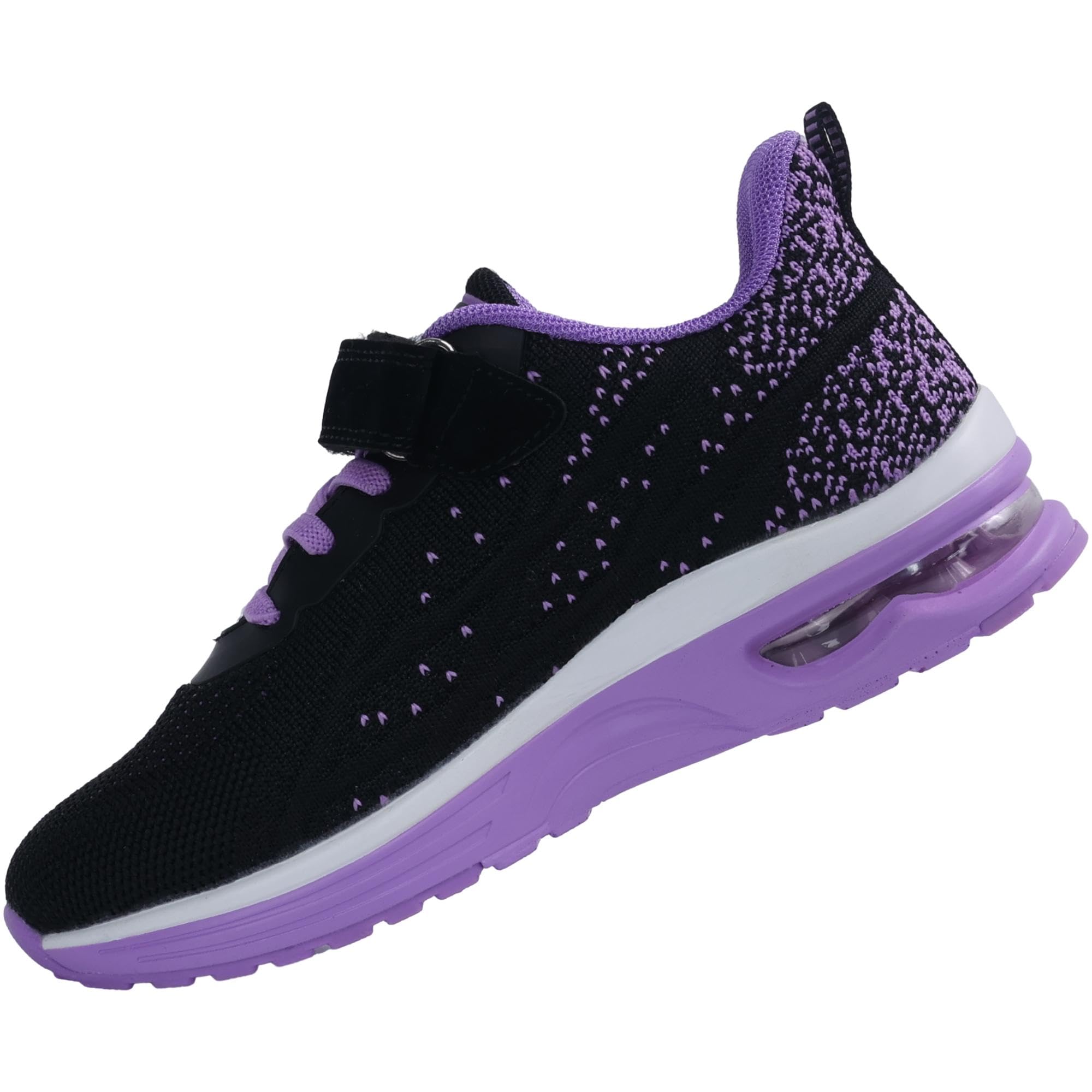 Photo 1 of MEHOTO Kid Tennis Running Shoes, Athletic School Sport Shoes Lightweight Breathable Walking Sneakers for Boys Girls,BlackPurple Big Kids Size 6