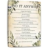 Do It Anyway Quote Canvas Wall Art Inspirational Painting Motivational Poster Print Positive Office Home Decor Framed Gift 8 * 12 Inch