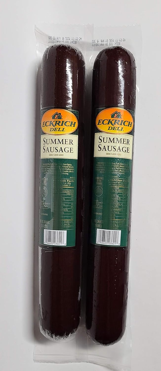 Eckrich Deli Summer Sausage, 34.4 oz (2 Pack) Grocery