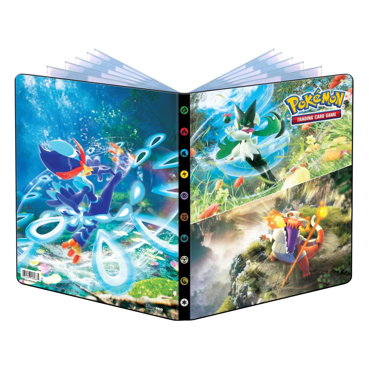 Ultra Pro - Portfolio - Capacity: 252 cards - Pokémon - Scarlet and Purple: Evolution in Paldea (EV02) - Board games - Card games - Trading cards - Ages 6+