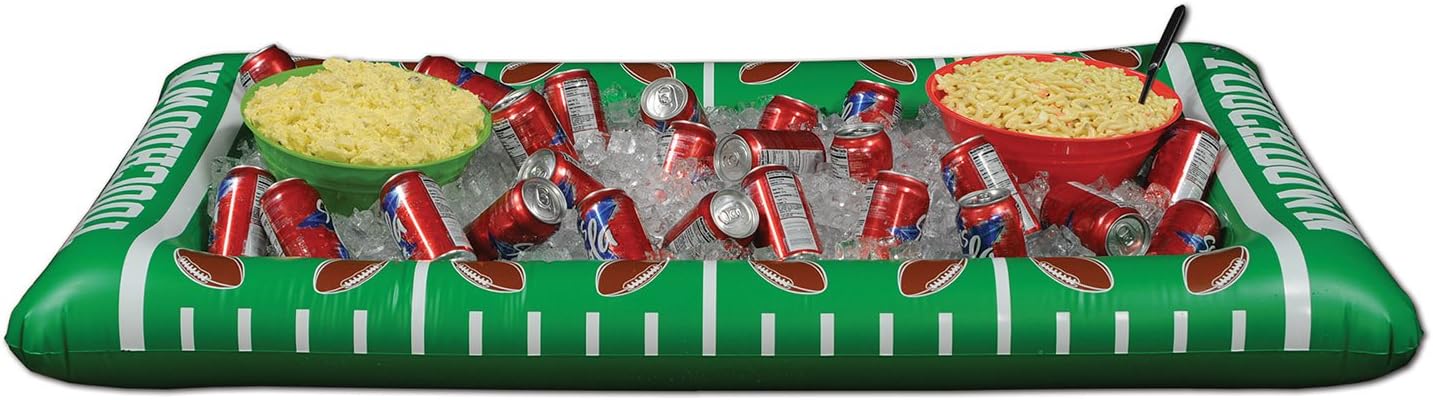 inflatable football buffet cooler
