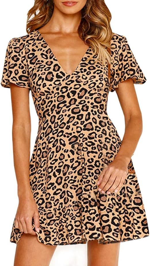 leopard print summer dress