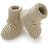 mimixiong Baby Booties Newborn Infant Sock Shoes Hand Knitting Crochet Boy and Girl Cozy Shoes