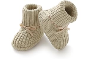 mimixiong Baby Booties Newborn Infant Sock Shoes Hand Knitting Crochet Boy and Girl Cozy Shoes