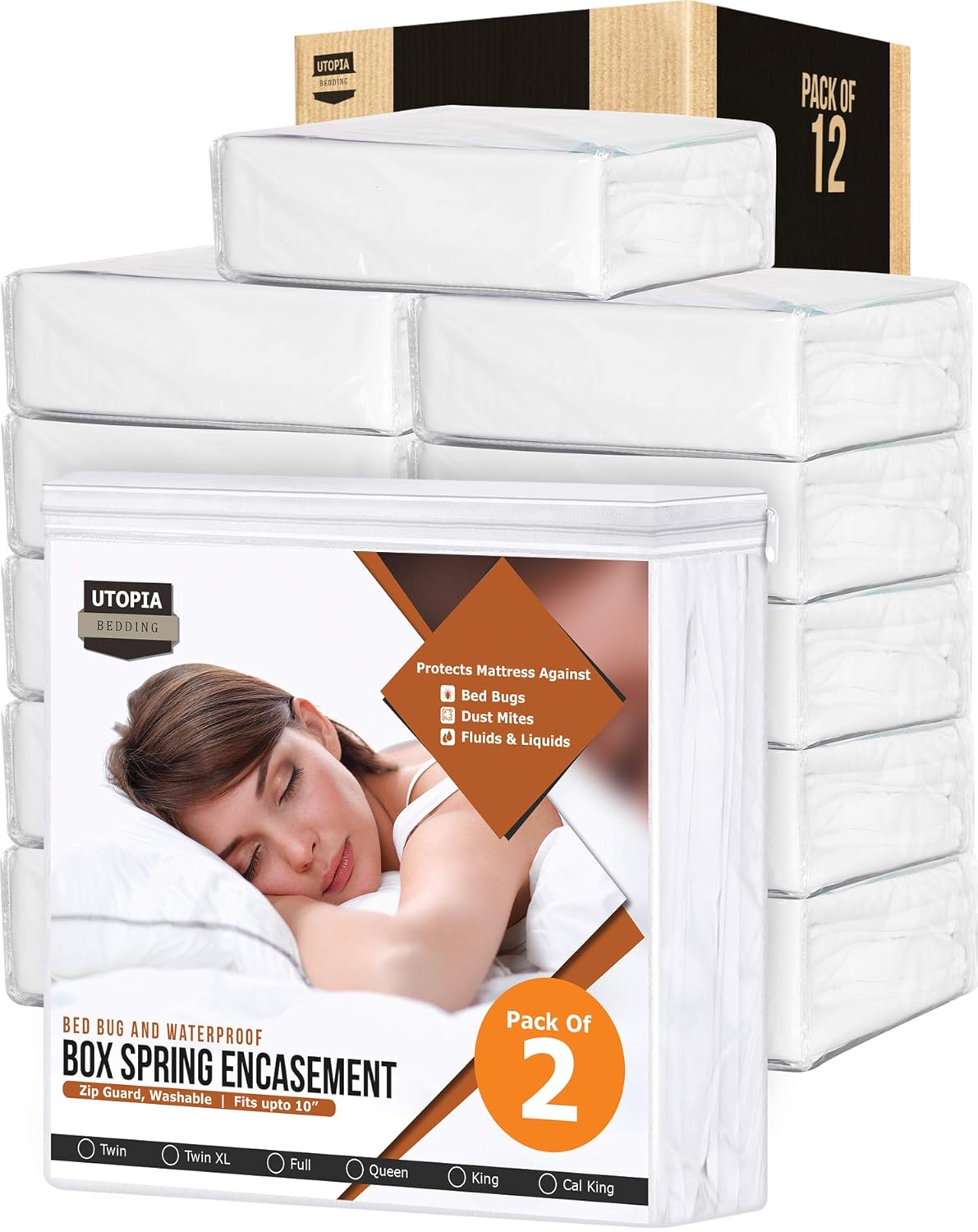 Best Utopia Bedding Waterproof Zippered Mattress Encasement Cover The