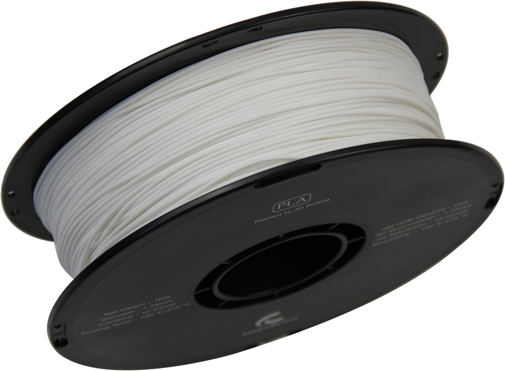 MagicSpace 1.75mm PLA Filament 3D Printer Filament, Dimensional Accuracy +/- 0.03 mm, 2.2LBS(1.0KG), White