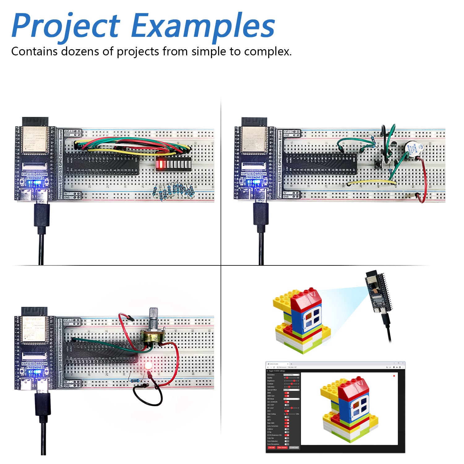 Mua FREENOVE Basic Starter Kit for ESP32-S3 ESP32 S3 CAM (Included ...
