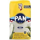 P.A.N. White Corn Meal &ndash; Pre-cooked Gluten Free and Kosher Flour for Arepas (5 lb/Pack of 1)