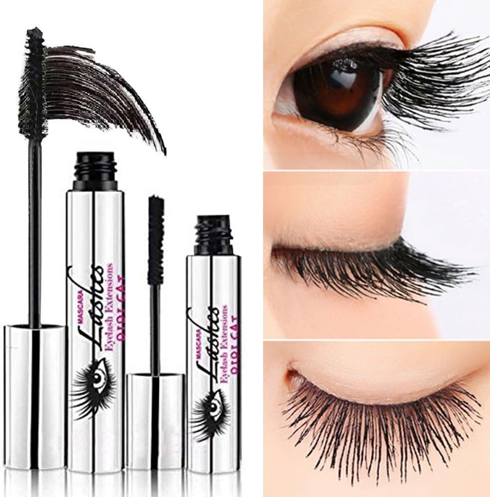 Reefa 4D Fiber Mascara Set,Makeup Lash,Cold Waterproof Mascara,Eye Black,Eyelash Lengthening,Warm Water Washable Mascara