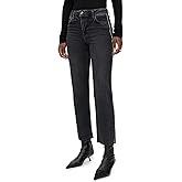 PAIGE Women's Mason Ankle Glitz Black Embellished Jeans