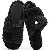 GOEWY Open Toe Womens Slippers Indoor Outdoor Comfy Memory Foam Slip On House Bedroom Slides Shoes Gifts for Women Her Mom