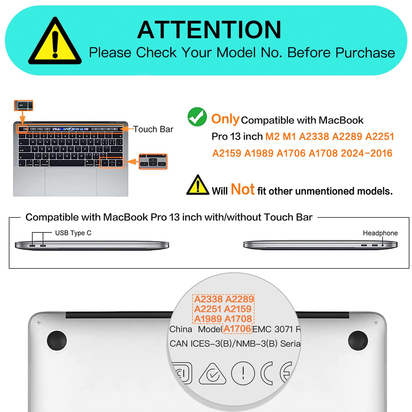 MOSISO Compatible with MacBook Pro 13 inch Case M2 2024-2016 A2338 M1 A2251 A2289 A2159 A1989 A1708 A1706, Plastic Hard Case&Puffy Sleeve Bag&Keyboard Skin&Webcam Cover&Screen Protector, Black