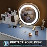 K KNODEL Small Desk Pad Leather Mouse Keyboard Mat 60x35cm Lake Blue view 6
