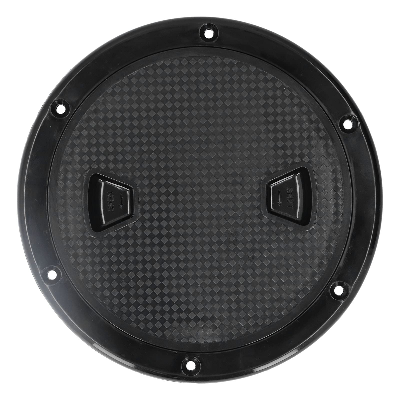 Boat Deck Cover, Akozon Hatch Cover, 6in Round Non Slip Anti-UV Deck Plate Circular Non Slip Inspection Hatch Cap for Marine Boat
