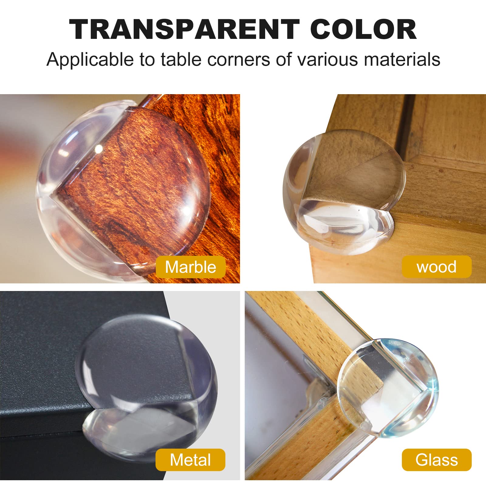 Corner Protector Table Corner Guards Protectors for Furniture Against Sharp Corners,Clear Furniture Protectors for Child Safety 12PCS