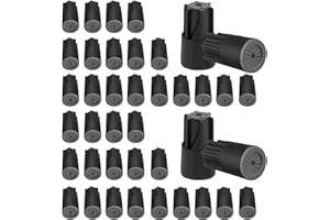 GIBBAB 40PCS Waterproof Outdoor Wire Electrical Connectors,Sealant Twist Nuts Caps Cable Terminal Connector Gel for Landscape Light, Building Application, Wet Location Installation, 22AWG-14AWG, Small Size
