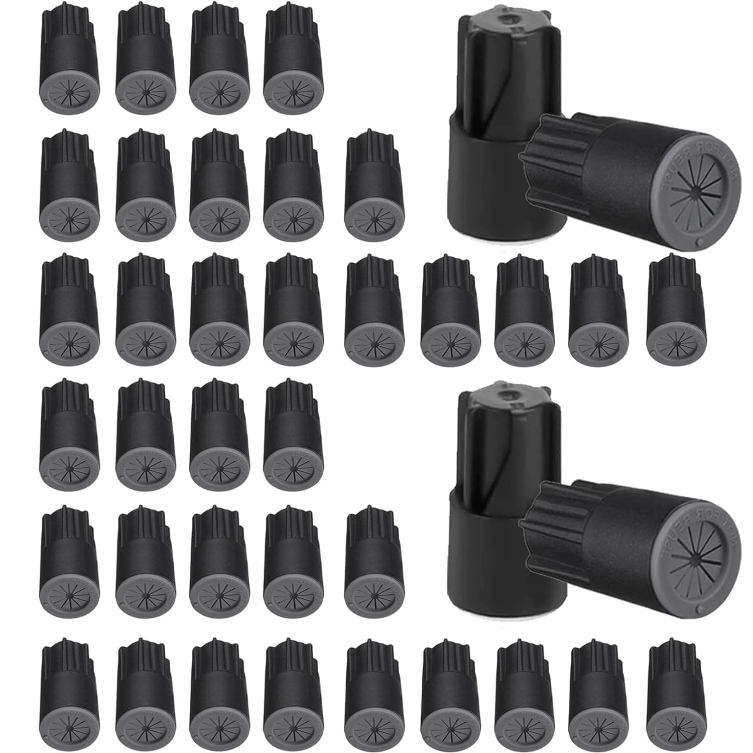 Photo 1 of 40PCS Waterproof Outdoor Wire Electrical Connectors,Sealant Twist Nuts Caps Cable Terminal Connector Gel for Landscape Light, Building Application, Wet Location Installation, 22AWG-14AWG, Small Size
