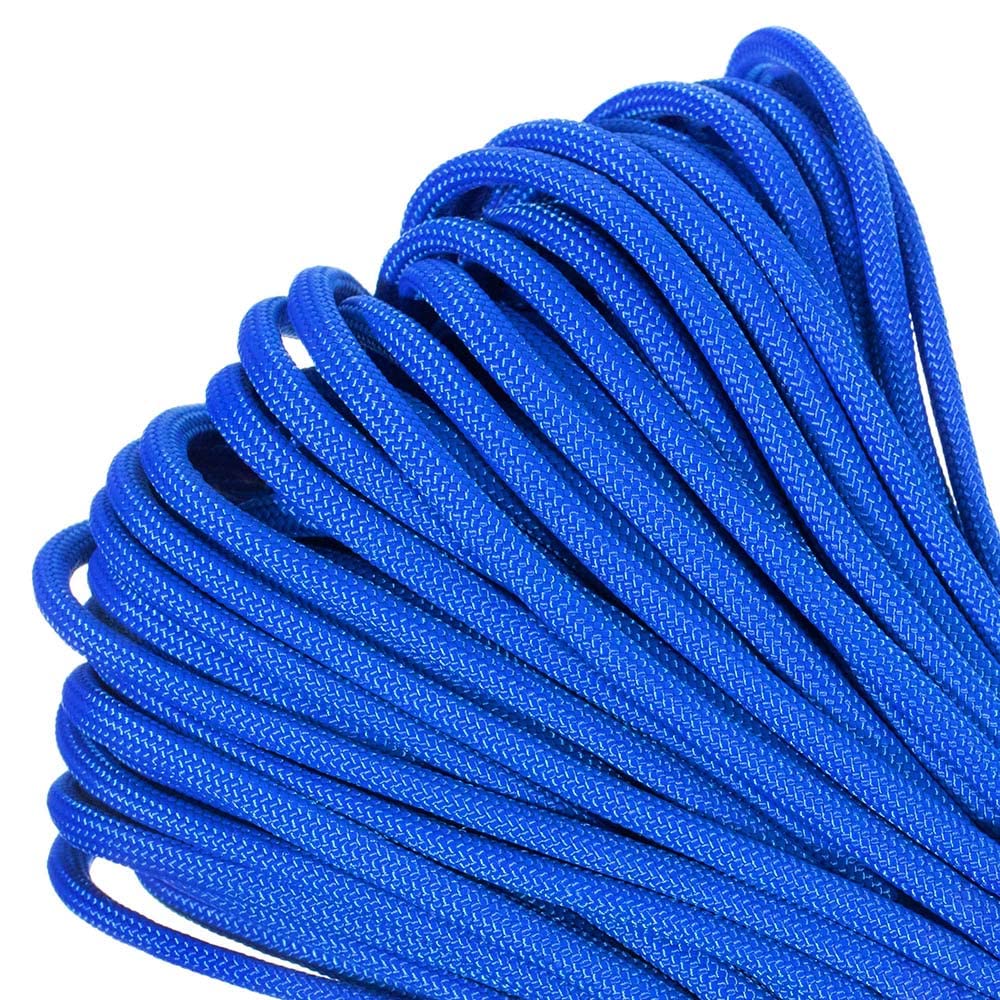 PARACORD PLANET 25 feet Mil-Spec Commercial Grade 550Lb Type Iii Nylon Paracord Royal Blue