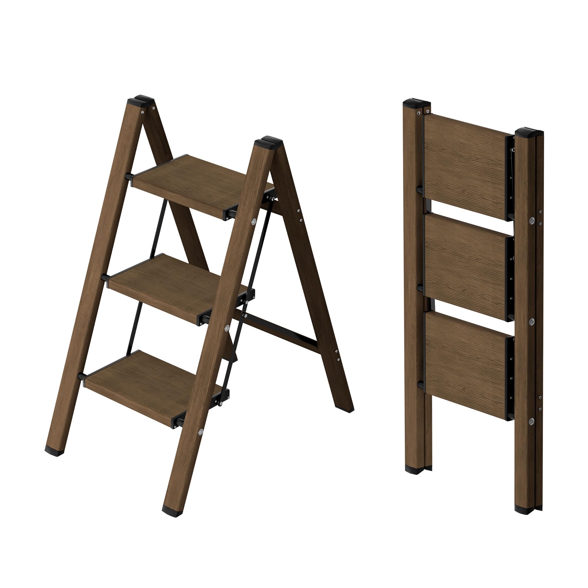 Taranta 3 Step Ladder,Aluminum Lightweight Folding