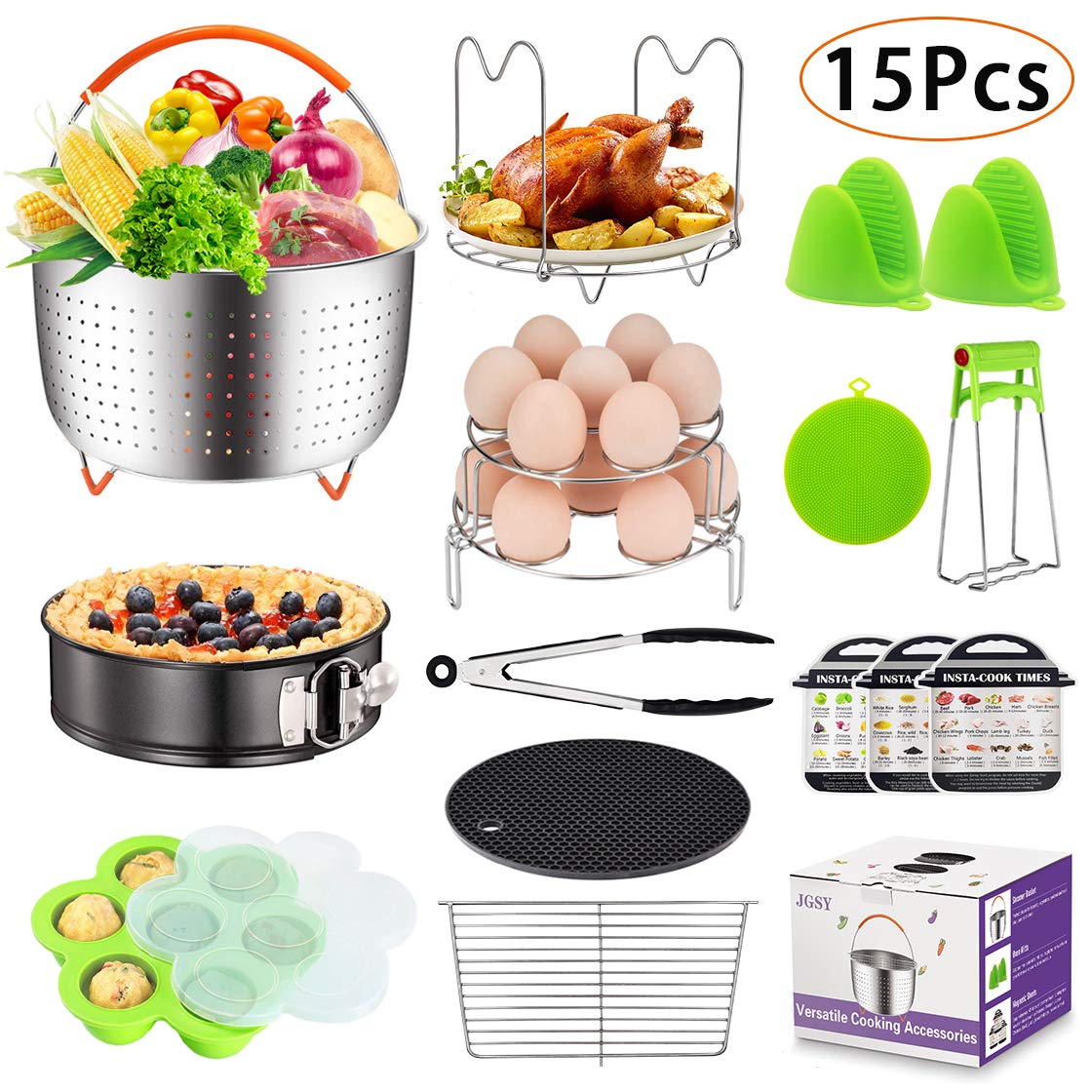 Mini 3 Quart Instant Pot Accessories Set for 3 Qt Instant Pot and