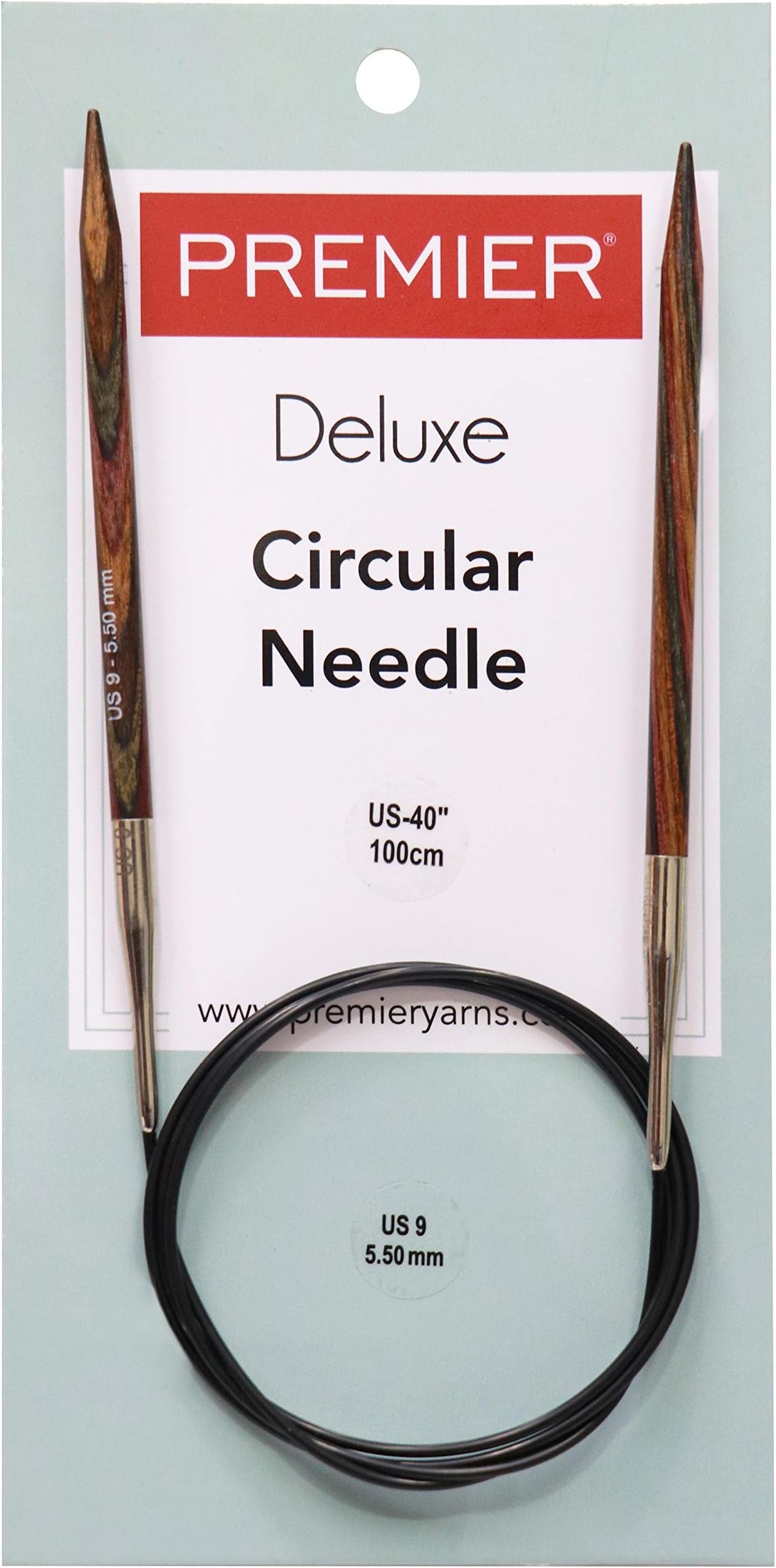 Premier Fixed Circular Knitting Needles 40"-Size 9/5.5mm