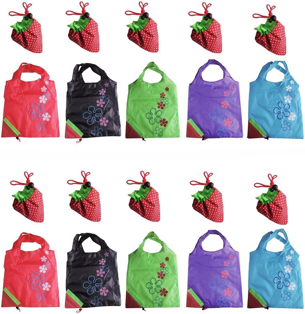 ECO CHIC Borsa Per La Spesa Pieghevole E Riutilizzabile – Leggera, Impermeabile, Capacità 12L (Colore Blu)